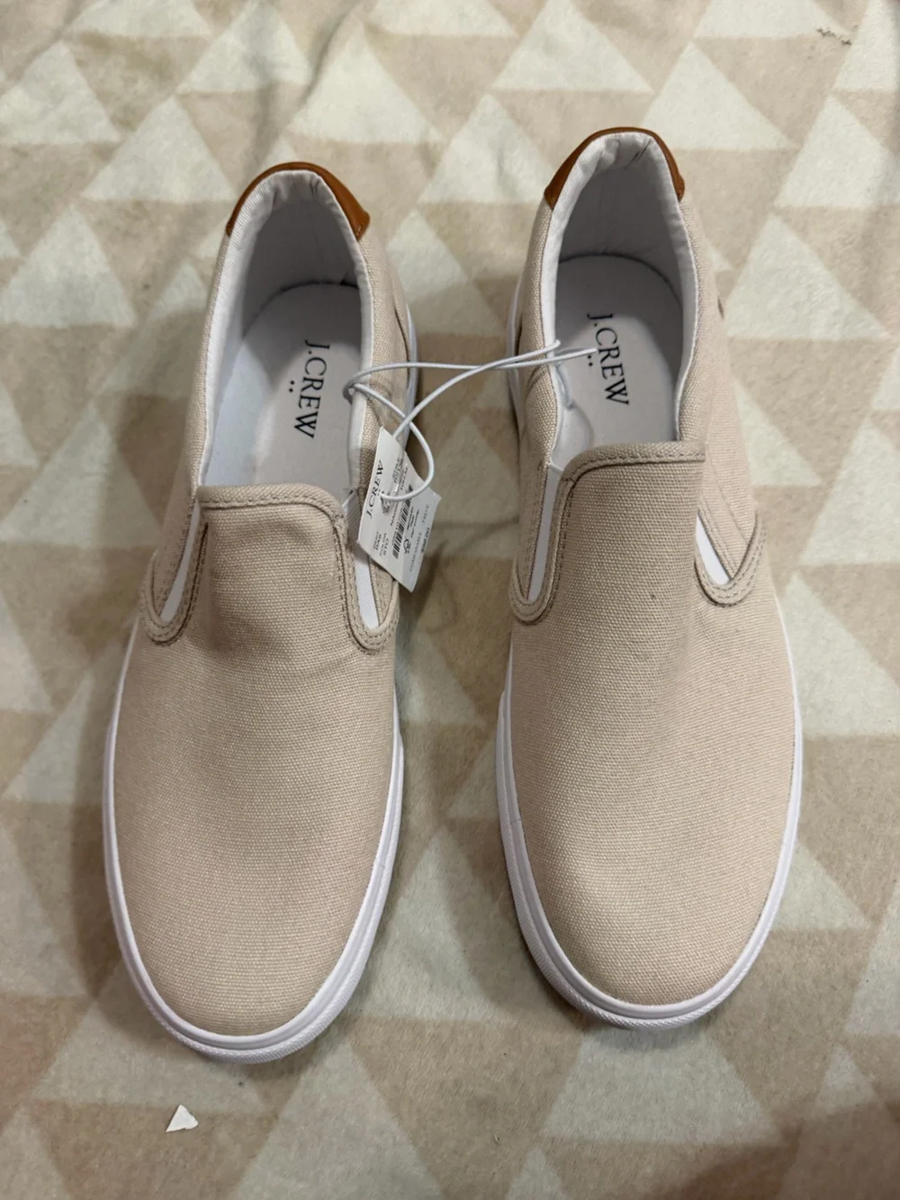 J crew stone Canvas slip-on sneakers